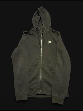 Nike Black Full-Zip Hooded Windbreaker Jacket